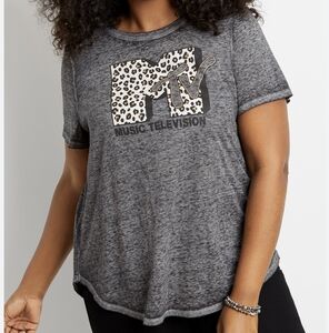 Mtv leopard top